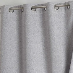 Rideau 100% occultant thermique phonique (135x260 cm - Gris clair)