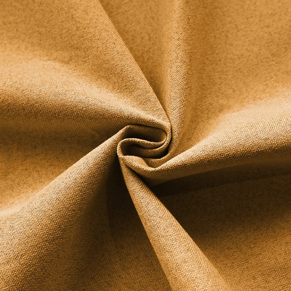 Rideau 100% occultant thermique phonique chiné (240x260 cm - Jaune Ocre)