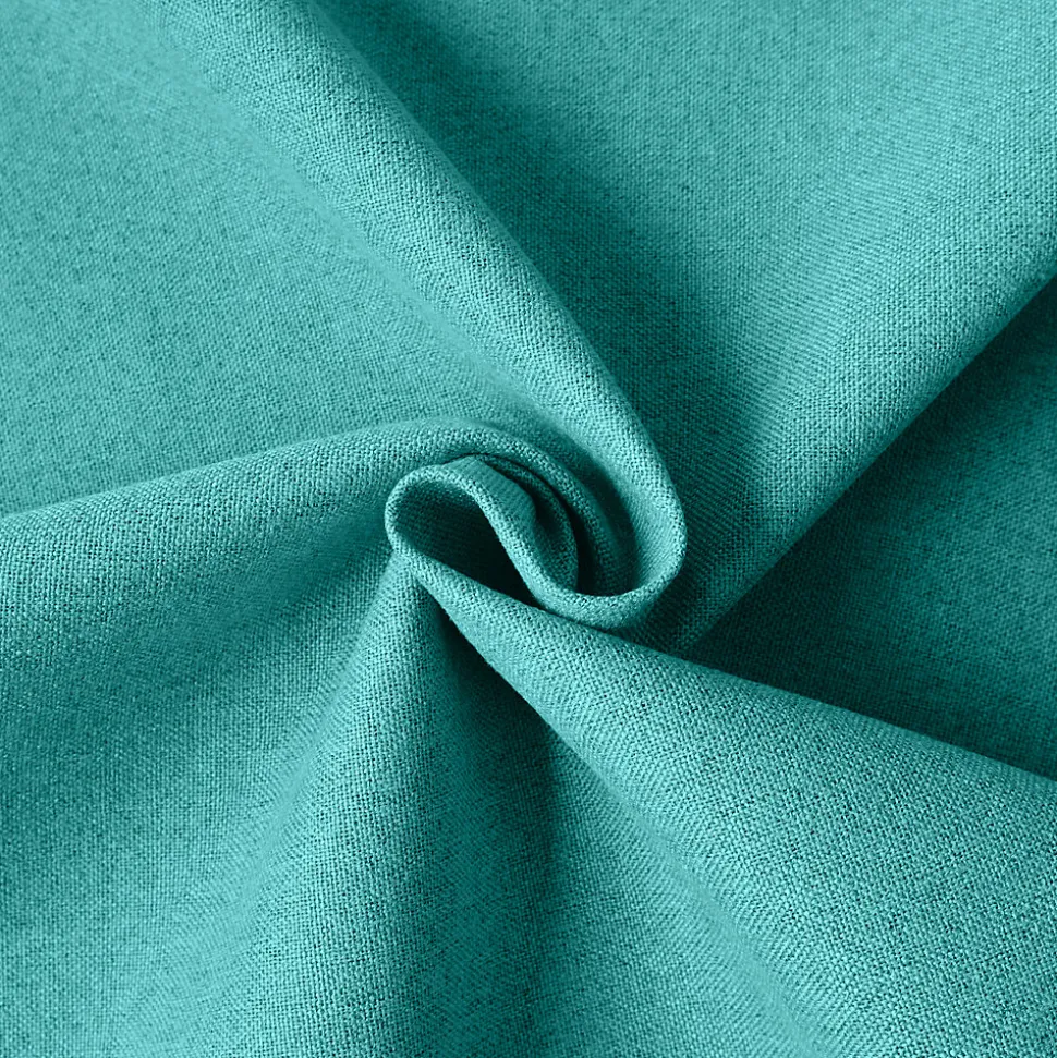Rideau 100% occultant thermique phonique chiné (135x260 cm - Turquoise)