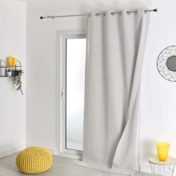 Rideau 100% occultant thermique phonique (135x260 cm - Ivoire)