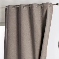 Rideau 100% occultant thermique phonique (135x260 cm - Taupe)