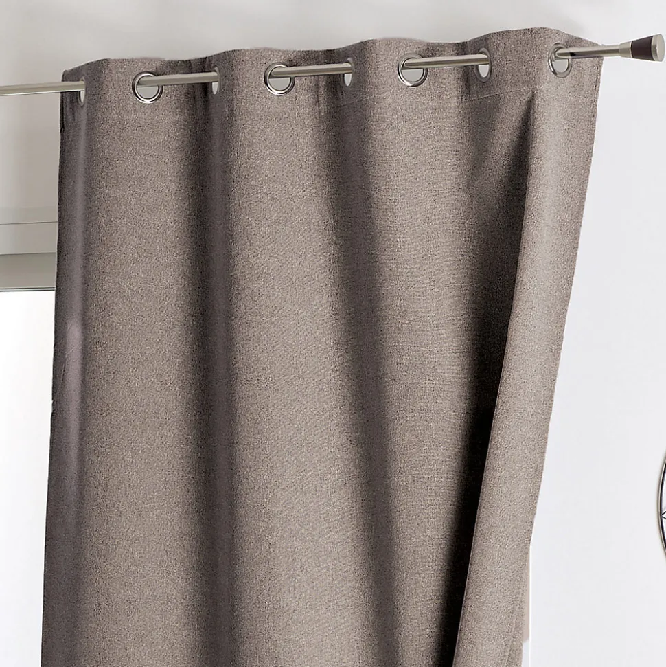 Rideau 100% occultant thermique phonique (135x260 cm - Taupe)