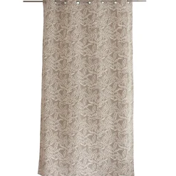 Rideau à oeillets en coton recyclé Chambray (140x240 cm - Naturel)