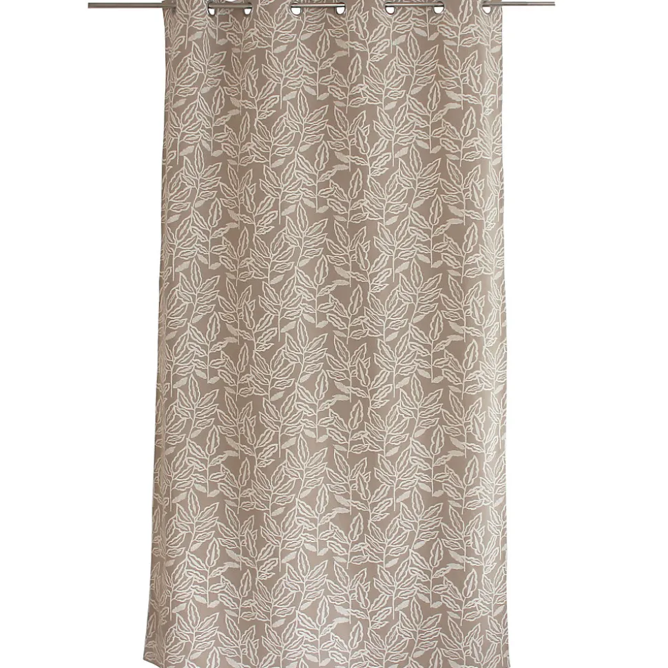Rideau à oeillets en coton recyclé Chambray (140x240 cm - Naturel)