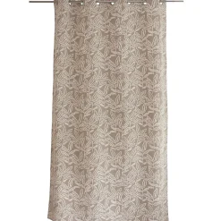 Rideau à oeillets en coton recyclé Chambray (140x240 cm - Naturel)