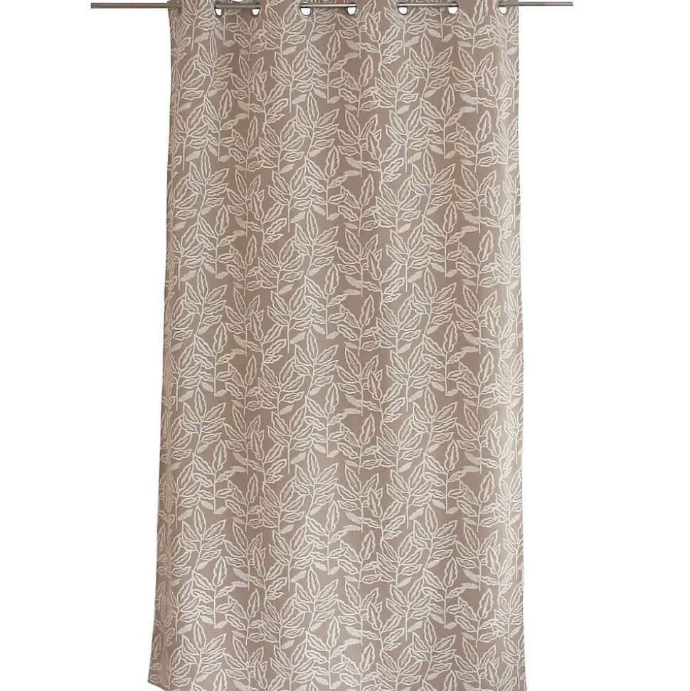 Rideau à oeillets en coton recyclé Chambray (140x240 cm - Naturel)