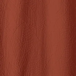 Rideau à oeillets feuillage aspect gaufré (135x240 cm - Terracotta)