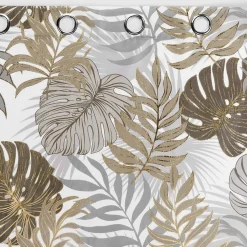 Rideau à oeillets Mogador 140 x 260 cm, Polyester Imprimé Métallisé