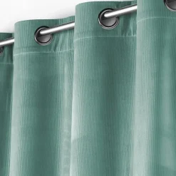 Rideau a oeillets 140 x 260 cm velours cotele uni casual Sauge