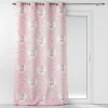 Rideau a oeillets 140 x 260 cm polyester imprime metallise petite etoile Sans