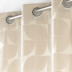 Rideau a oeillets 135 x 260 cm velours devoré Geolia Naturel