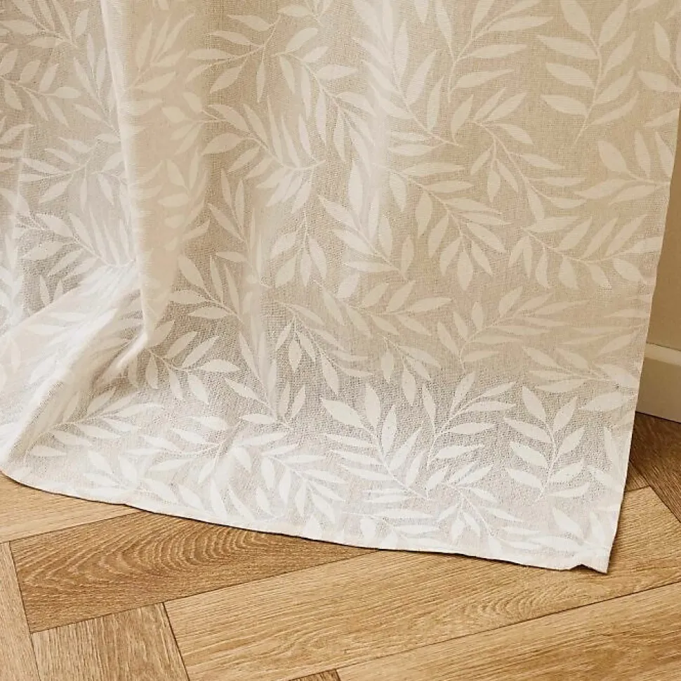 Rideau a oeillets 140 x 240 cm polycoton imprime naya Naturel