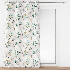 Rideau a oeillets grande hauteur 140 x 280 cm polyester imprime Dilaris