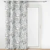 Rideau a oeillets grande hauteur 140 x 280 cm polyester iprimé Tilda Blanc