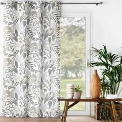 Rideau a oeillets grande hauteur 140 x 280 cm polyester iprimé Tilda Blanc