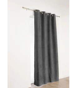 Rideau "Alaska" isolant 3 en 1 thermique, phonique et obscurcissant - 140x260cm - Gris anthracite