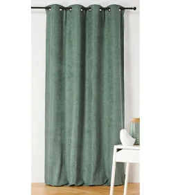 Rideau "Alaska" isolant 3 en 1 thermique, phonique et obscurcissant - 140x260cm - Vert kaki
