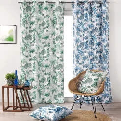 Rideau Amazonia - 140 x 260 Bleu Douceur d'Intérieur
