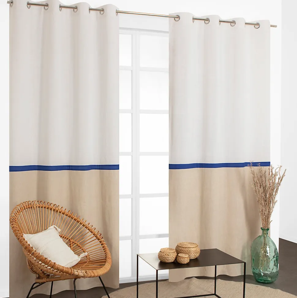 Rideau Amory naturel L.240 x l.135 cm