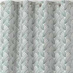 Rideau art deco vert - 135x250cm - Vert