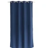 Rideau avec Œillets, Bleu Marine, 140x240cm, 100% polyester, Collection ZOE, CMADECO
