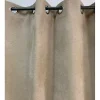 Rideau beige Uni Phonique, Isolant, Thermique et Occultant - 140x260cm - Beige