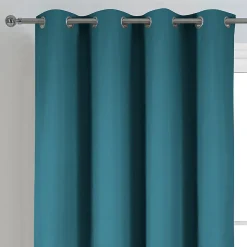 Rideau déco uni occultant et thermique (140x260 cm - Bleu)
