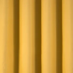 Rideau déco uni occultant et thermique (140x260 cm - Jaune moutarde)