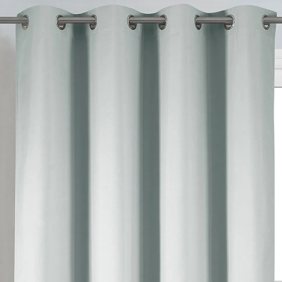 Rideau déco uni occultant et thermique (140x260 cm - Gris Perle)