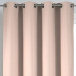 Rideau déco uni occultant et thermique (140x260 cm - Rose Clair)