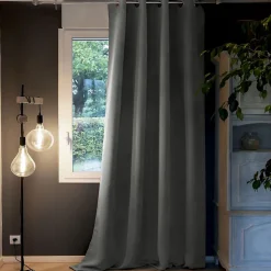 Rideau doublure polaire polyester uni 140x280 cm