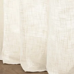 Rideau effet lin tissé à passant cachés 140x260cm 