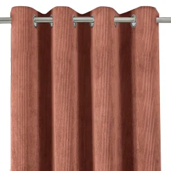 Rideau effet velours GoodHome Carrington l.135 x H.260 cm marron
