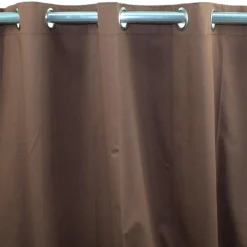 Rideau en coton chocolat 150x250