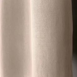 Rideau en coton recyclé - Effet chiné (135x240 cm - Naturel)