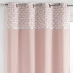 Rideau esprit art déco (140x240 cm - Rose Clair)