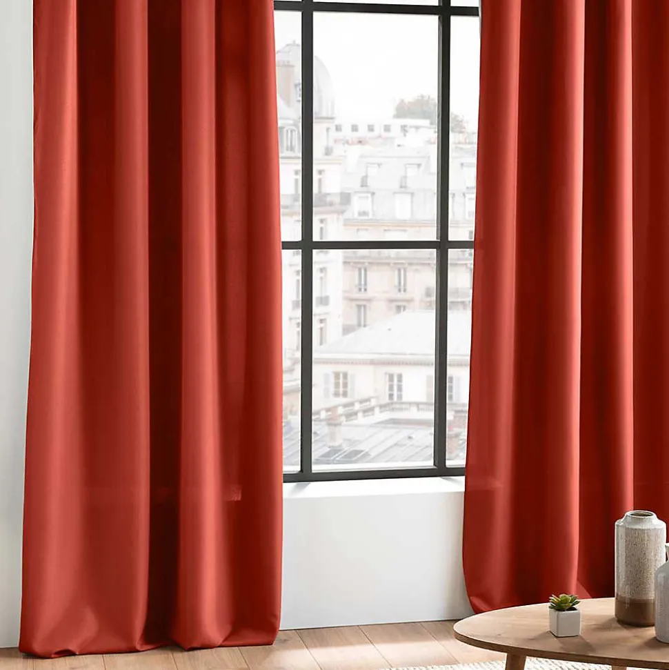 Rideau Essentiel - 140 x 260 Terracotta Douceur d'Intérieur