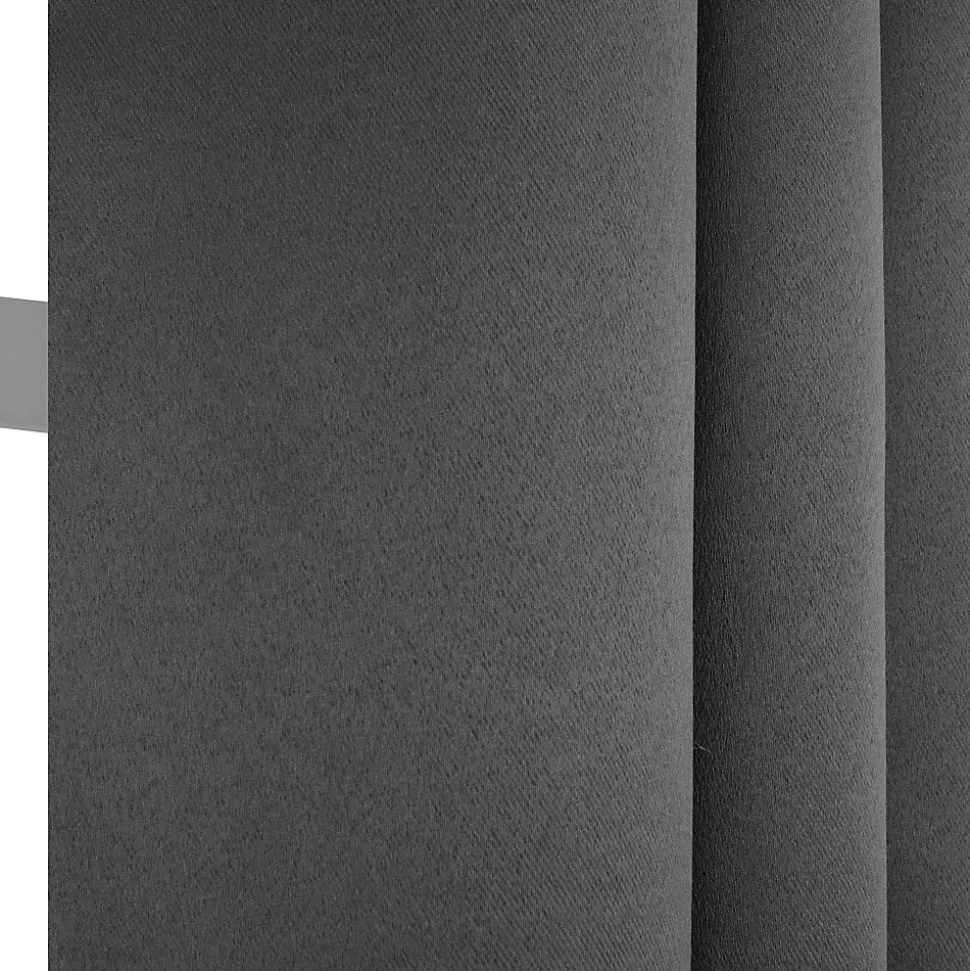 Rideau Eve occultant JBY Creation l.135 x H.240cm uni gris foncé
