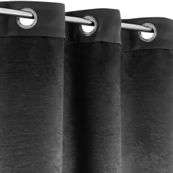 Rideau Eve occultant JBY Creation l.135 x H.240cm uni gris foncé