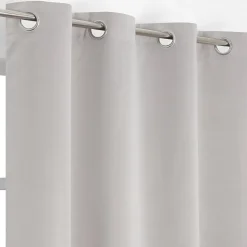 Rideau Eve occultant JBY Creation l.135 x H.240cm uni gris clair
