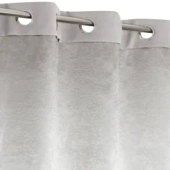 Rideau Eve occultant JBY Creation l.135 x H.240cm uni gris clair