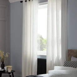 Rideau GoodHome Dellys blanc 130 x 260 cm