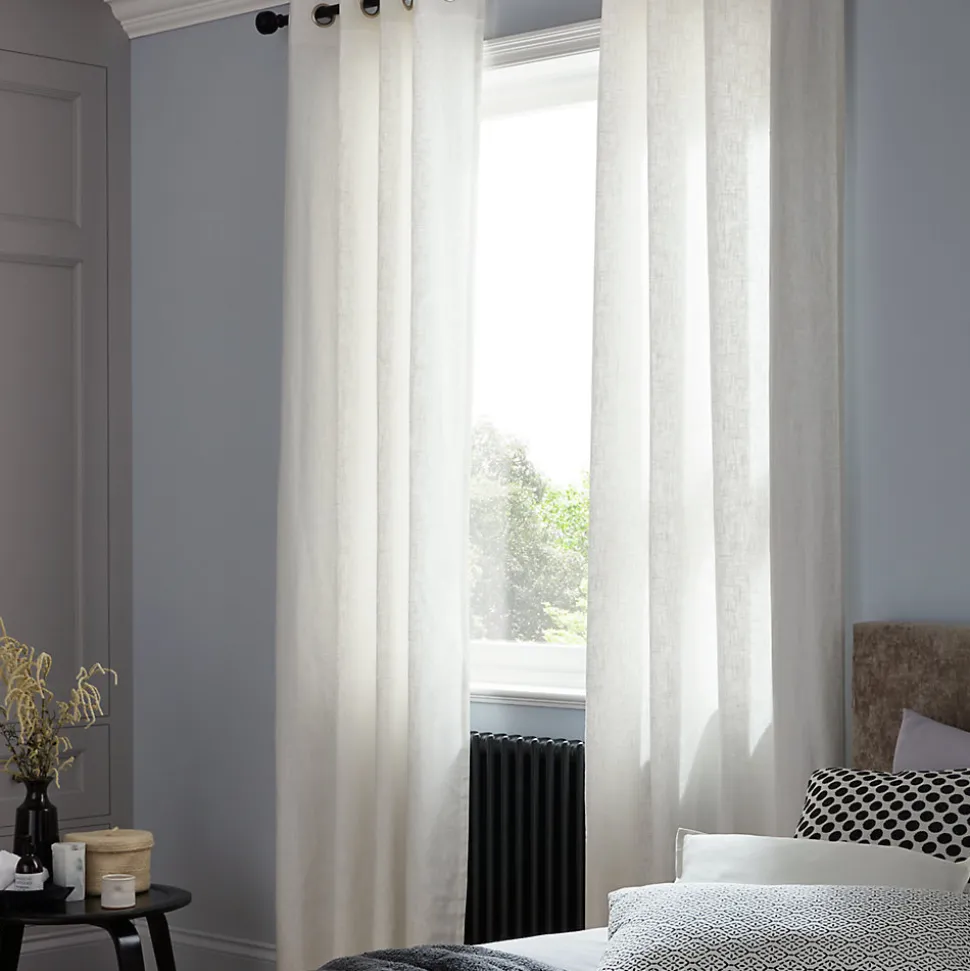 Rideau GoodHome Dellys blanc 130 x 260 cm