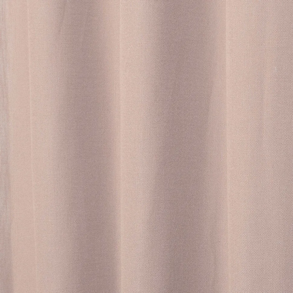 Rideau GoodHome effet lin rose H.260 x l.140 cm