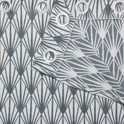 Rideau GoodHome Fremont gris l.140 x H.260 cm