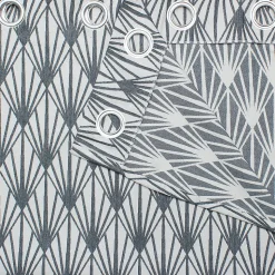 Rideau GoodHome Fremont gris l.140 x H.260 cm