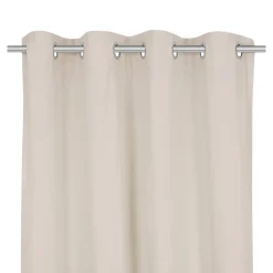 Rideau GoodHome Hiva coloris naturel l.140 x h.260 cm