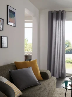 Rideau GoodHome Hiva gris l.140 x H.260 cm
