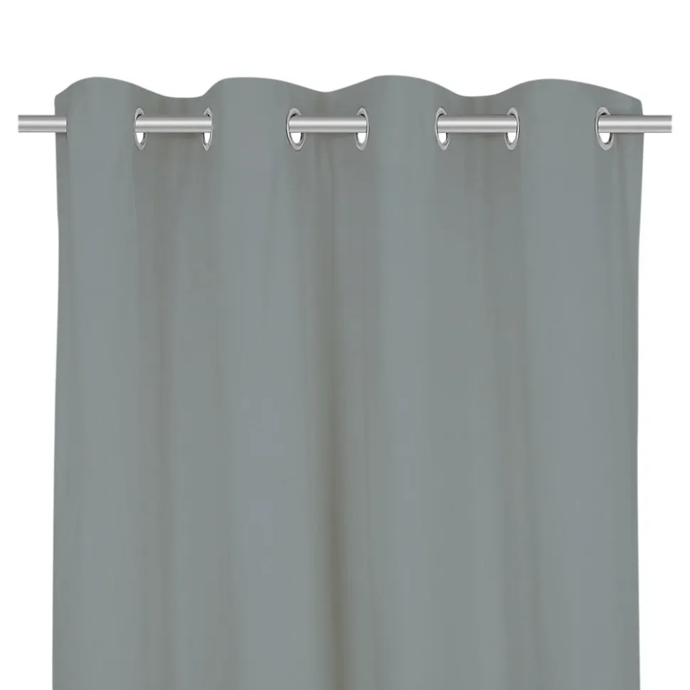 Rideau GoodHome Hiva gris l.140 x H.260 cm