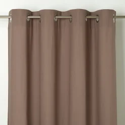Rideau GoodHome Hiva marron l.140 x H.260 cm